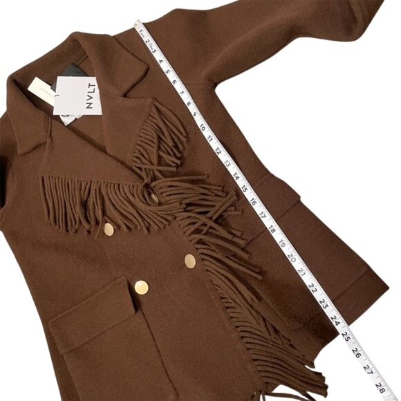 Anthropologie Chocolate Fringe Blazer - Picture 16 of 16